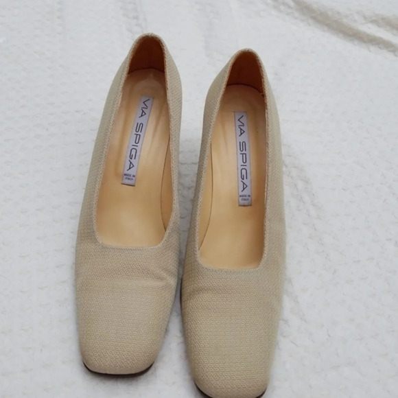 - Via Spiga woven neutral pumps‎ 7.5 - Picture 2 of 8